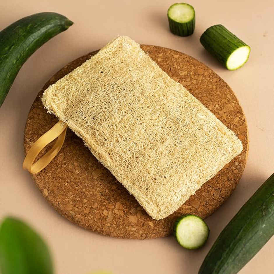Bronson Professional Natural Sun Dried Bath Loofah Scrubber Sustainable Handmade