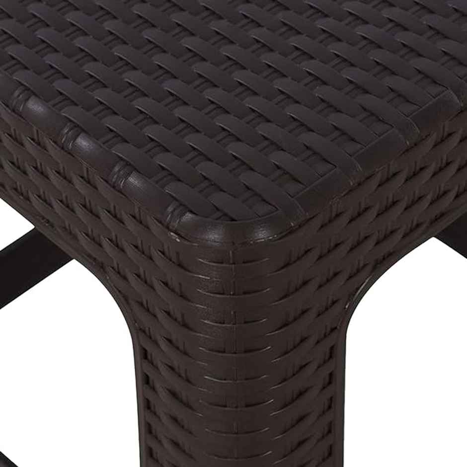 Kuber Industries Plastic Sitting Stool for Indoor Or Outdoor|Home & Garden|Brown