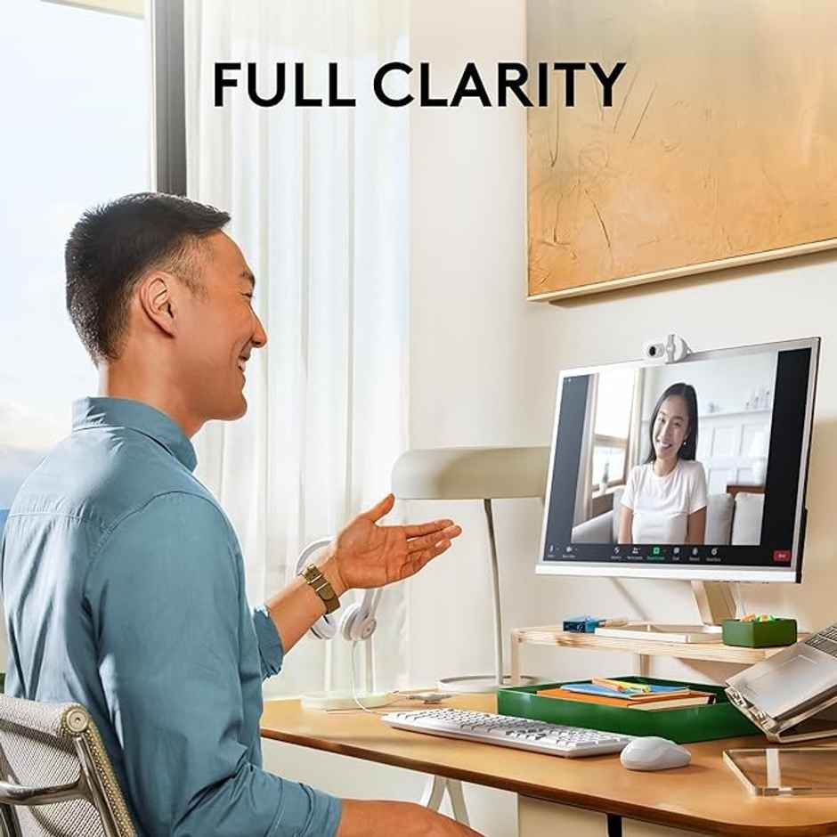 Logitech Brio 100 Full Hd Webcam For Meetings and Streaming, Offwhite