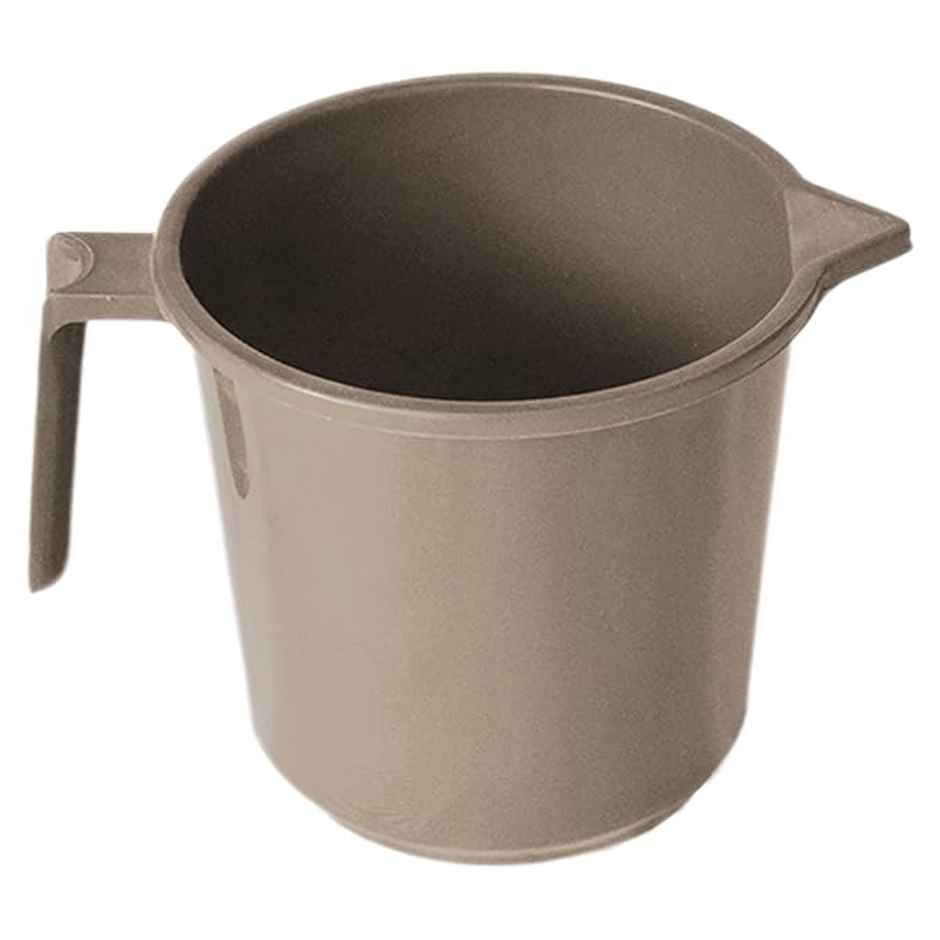 Kuber Industries Plastic Mug for Bathroom|Toilet|Washroom|1.5 L|Pack of 2|Beige