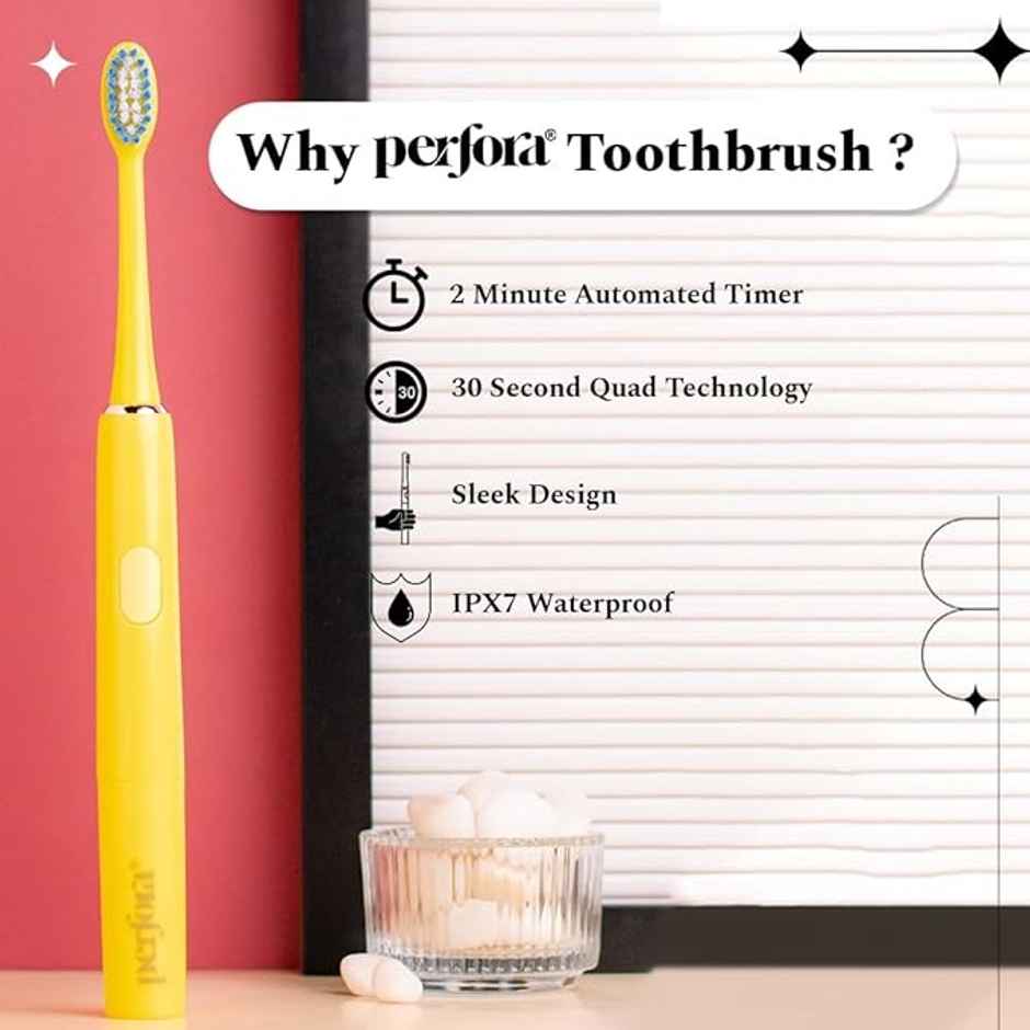 Perfora Electric Toothbrush - Sunshine Yellow