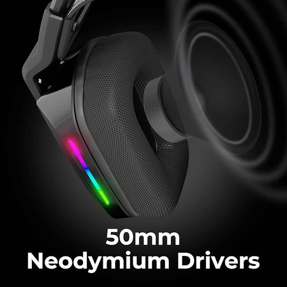 Zebronics Havoc Premium Gaming Over Ear Headphone With Dolby Atmos (Black)