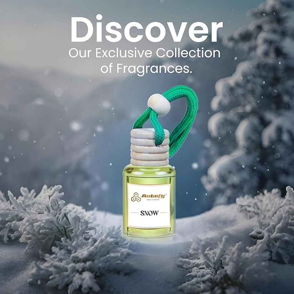 Autofy AIRHAVEN Car Perfume Hanging Car Fragrance Car Air Freshener Long Lasting | Snow