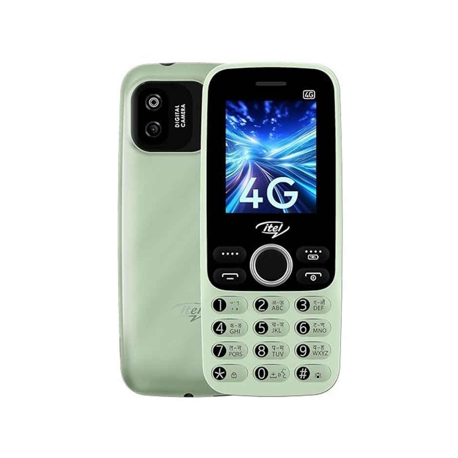 itel Super Guru 4G Keypad Mobile | 2" Display | 1000 mAh Battery | Youtube & UPI | Light Green