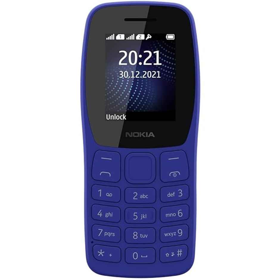 Nokia 105 Classic Single Sim | 1.7" Display | 800 mAh Battery | Blue