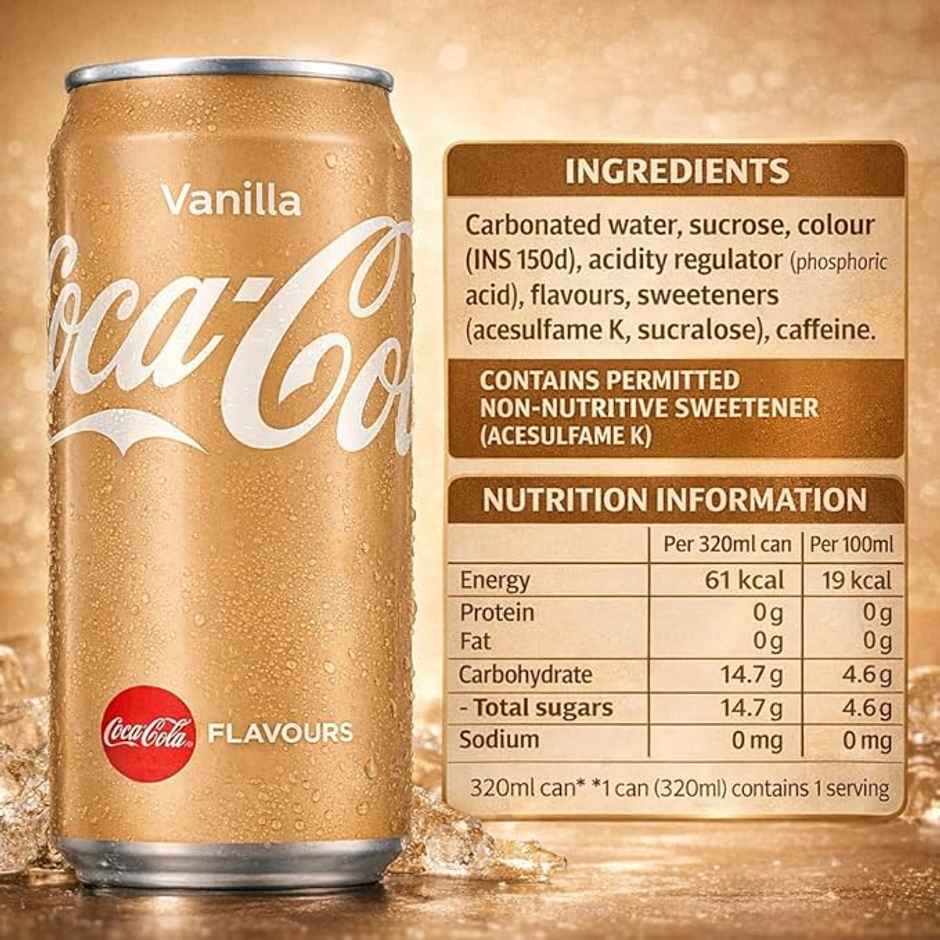 Coca-Cola Vanilla Soft Drink Can | Classic Vanilla Taste