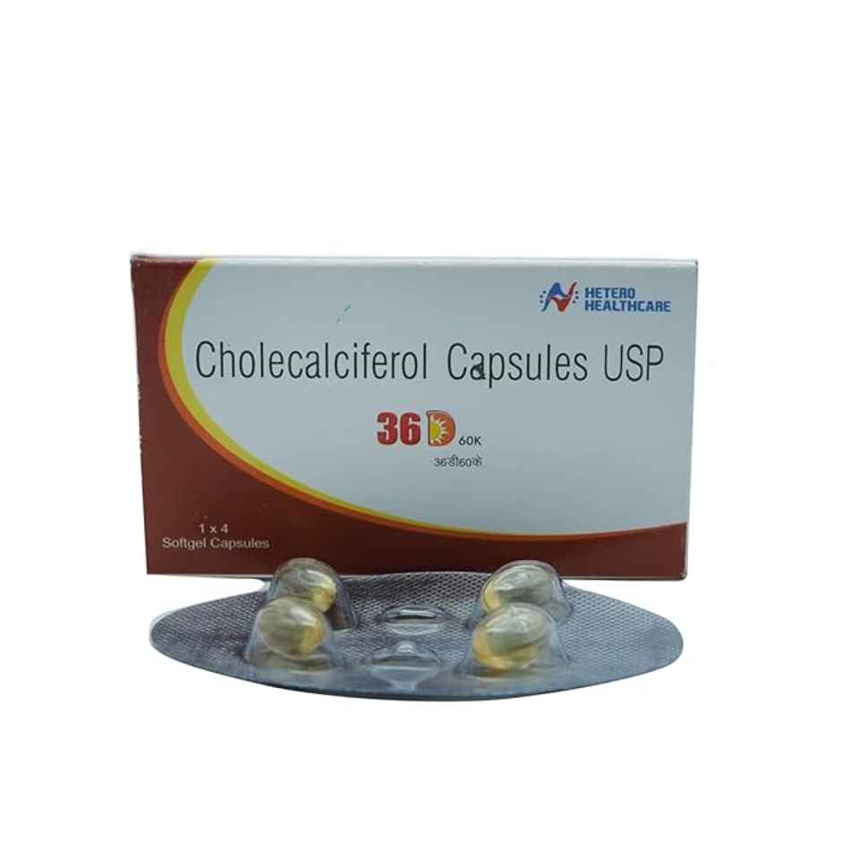 36 D 60K Vitamin D3 Capsule