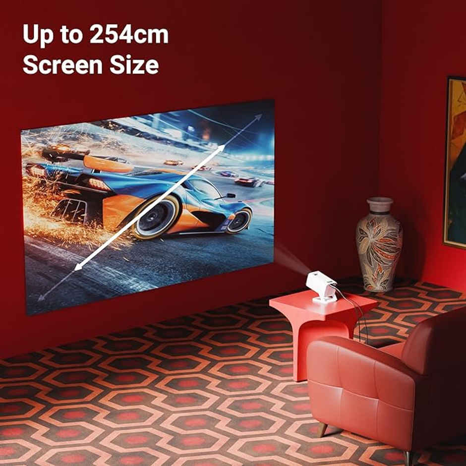 Zebronics Pixa Play 35 Smart 4K Projector 4000Lm, OTT, WiFi, BT, 100" Display