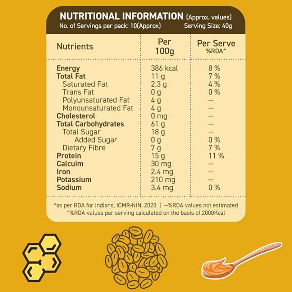 Alpino High Protein Super Rolled Oats Honey