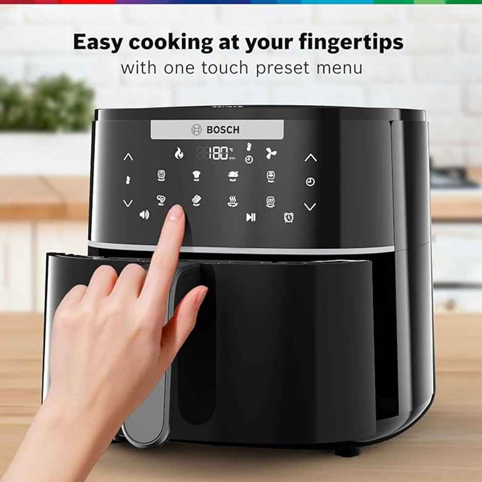 Bosch Cripsmaxx Air Fryer 4L | Touch Panel, Smart Integrated System | MAF240B0IN