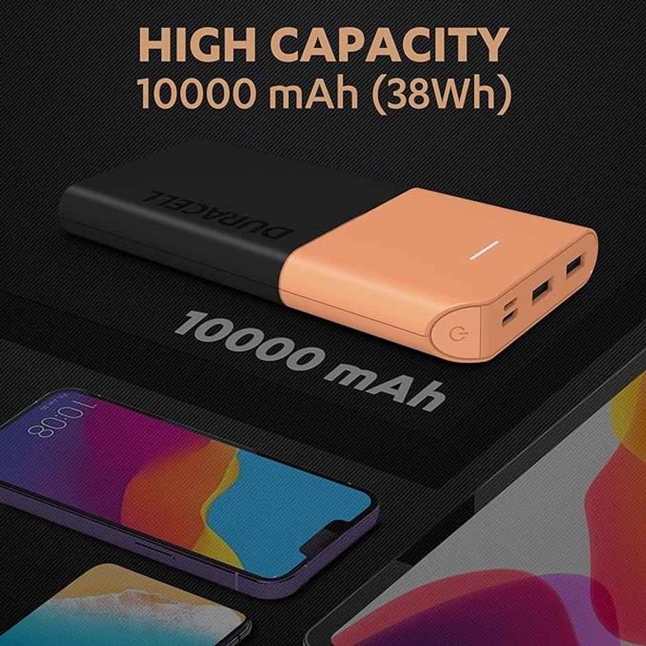 Duracell 10000 mAh Power Bank - Black