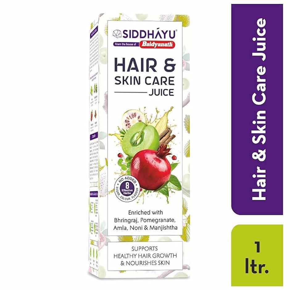 Baidyanath Hair And Skin Care Juice | With Bhringraj, Amla, Pomegranate, Noni & Manjishtha