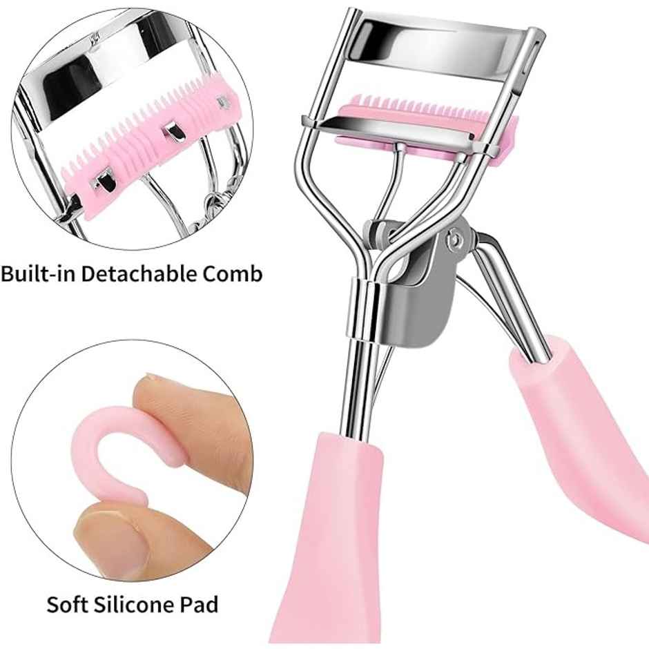 Rhe Cosmetics Professional Eyelash Curler For Turning Headup Girl - Baby Pink