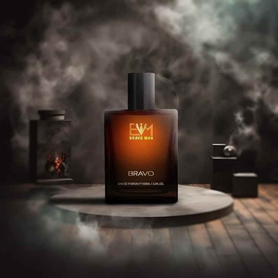 Bravoman Bravo Eau De Parfum Perfume For Men - Woody | Spicy | Smoky | Whisky Boozy Scent
