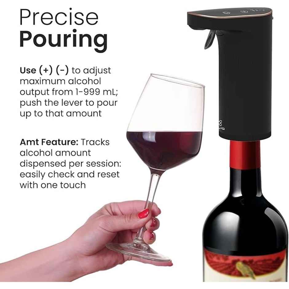 Kilig Alcohol and Wine Dispenser Machine | Black