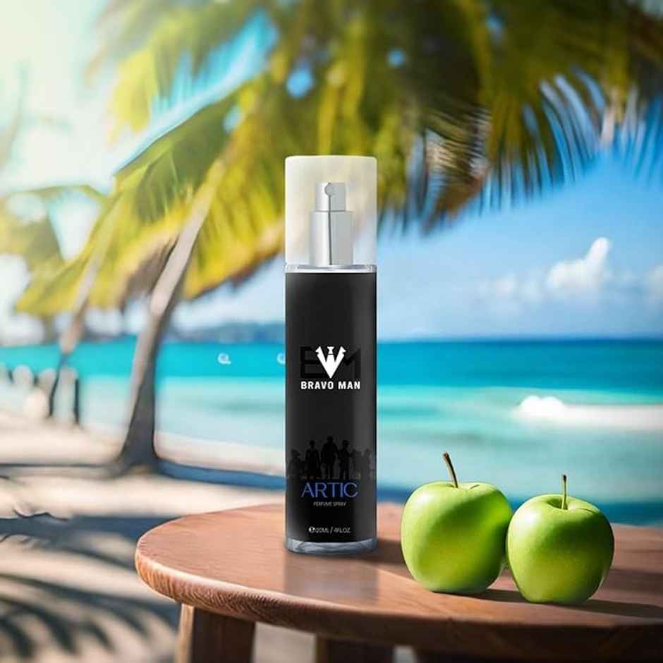 Bravoman - Artic No Gas Body Mist Perfume Deo For Men - Citrus | Fruity | Woody | Spicy Scent