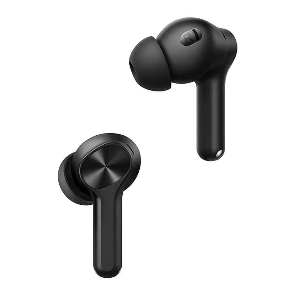 realme Buds T200x True Wireless Earbuds with 12.4mm Dynamic Bass Drivers | 25 dB ANC | Pure Black