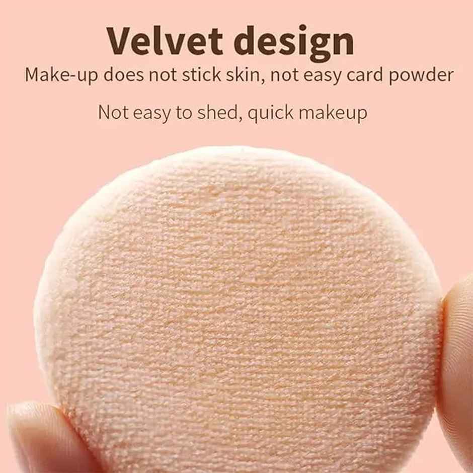 Bronson Professional Round Powder Puff Beauty Blender Makeup Sponge Applicator