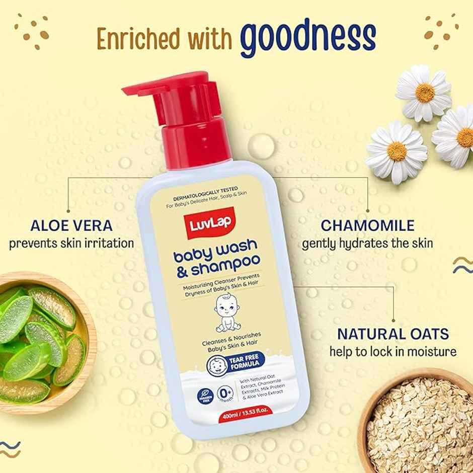 LuvLap Baby Wash Shampoo
