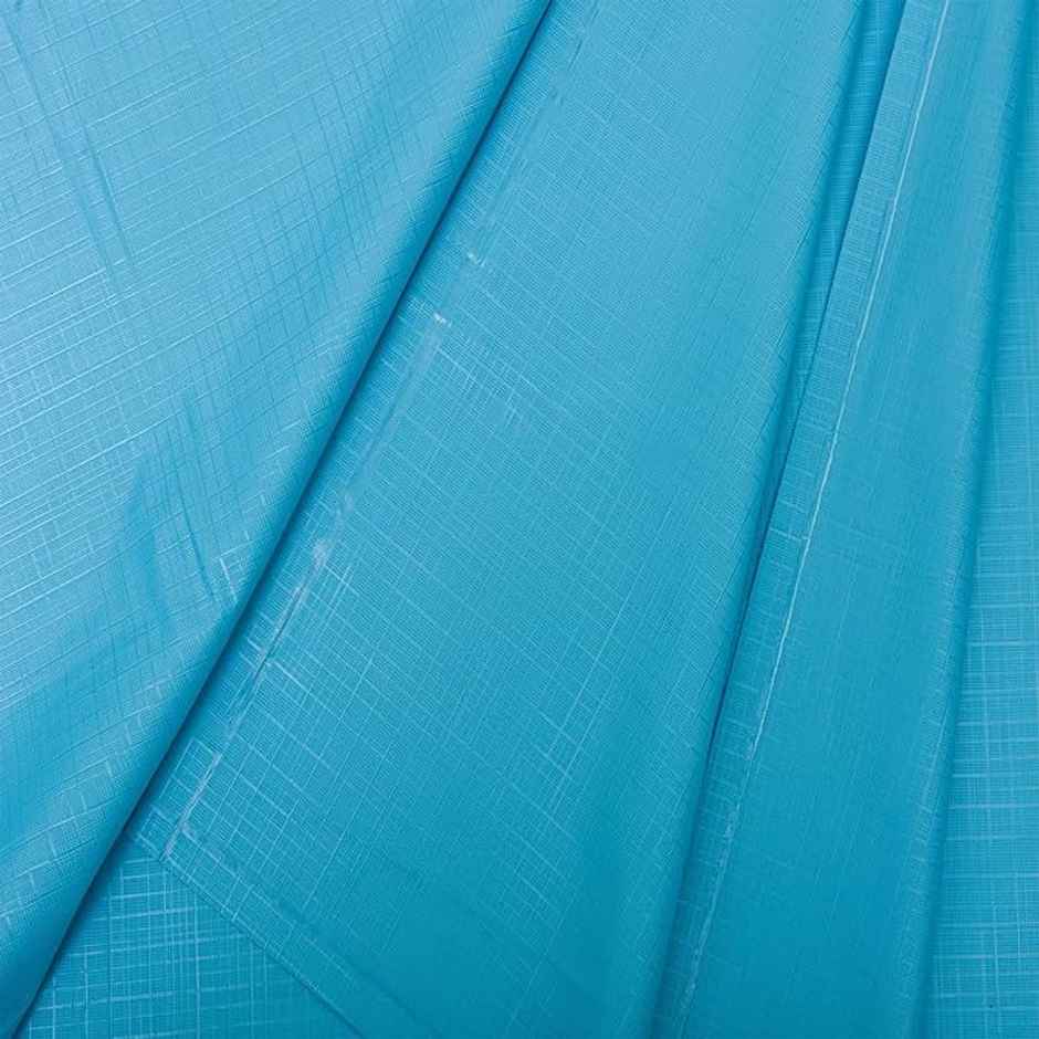 Kuber Industries PVC Self Check Baby Plastic Mattress Protector Sheet | 80 x 80 In | Sky Blue