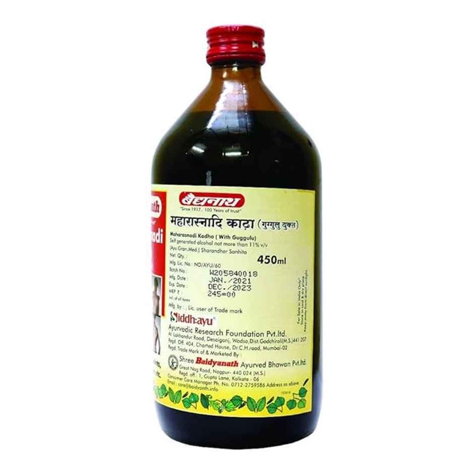 Baidyanath (Nagpur) Maharasnadi Kadha (with Guggulu) Liquid