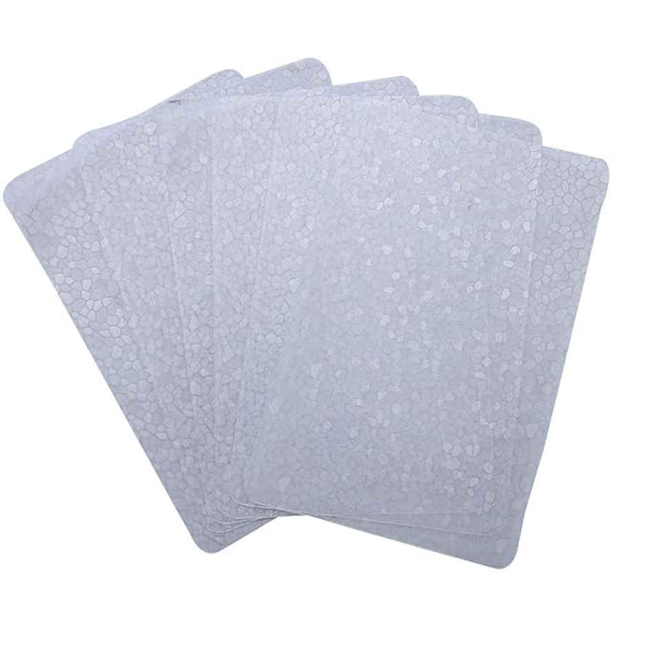 Kuber Industries PVC Refrigerator Drawer Mats | Pack Of 6 | White