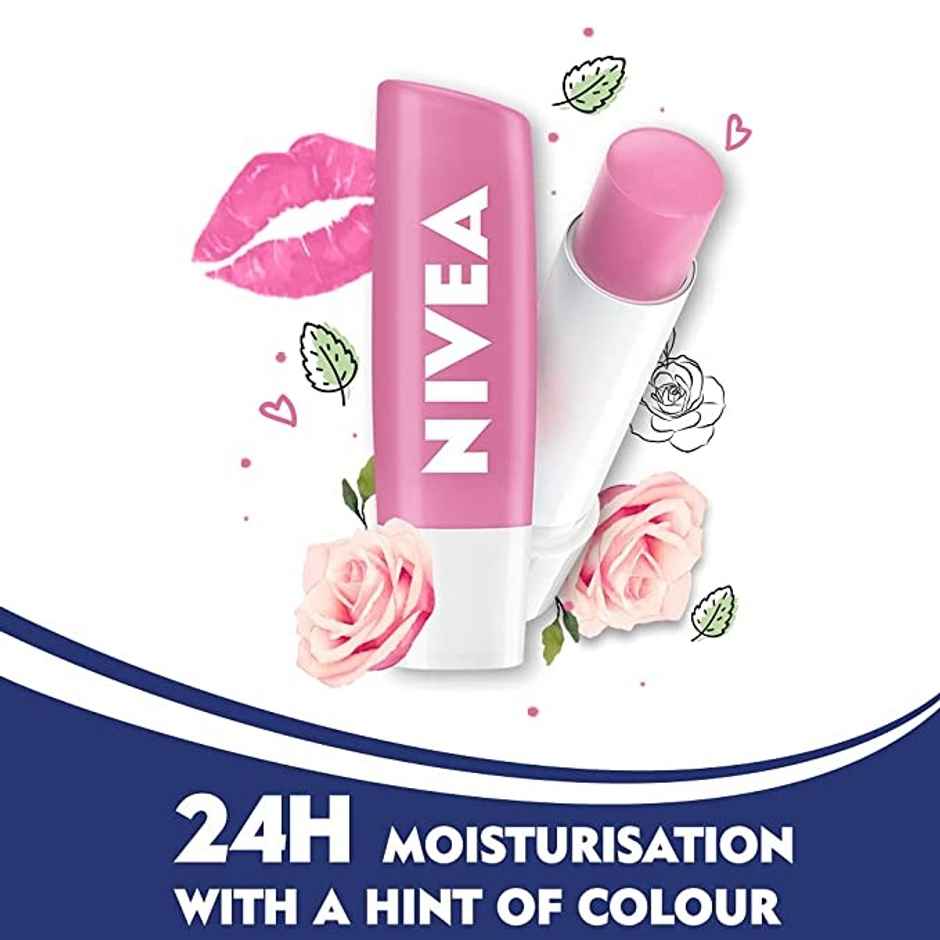 Nivea Body Care Combo | Lip Balm Soft Rose | Deo Roll On | Light Moisturising Cream