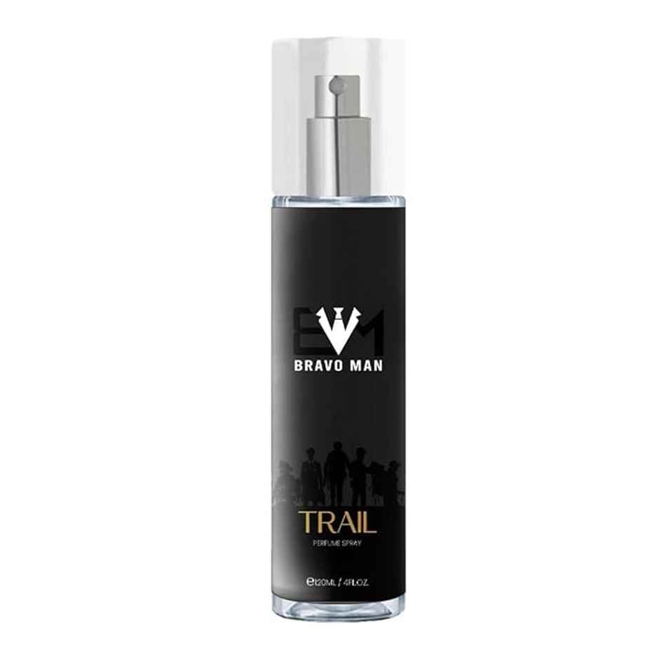Bravoman - Trail No Gas Body Mist Perfume Deo For Men - Citrus | Spicy | Woody | Leathery Scent