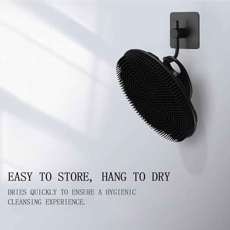 Bronson Professional Silicone Body Scrubber Bath Brush Buffer Exfoliating Skin with No-Slip Handle