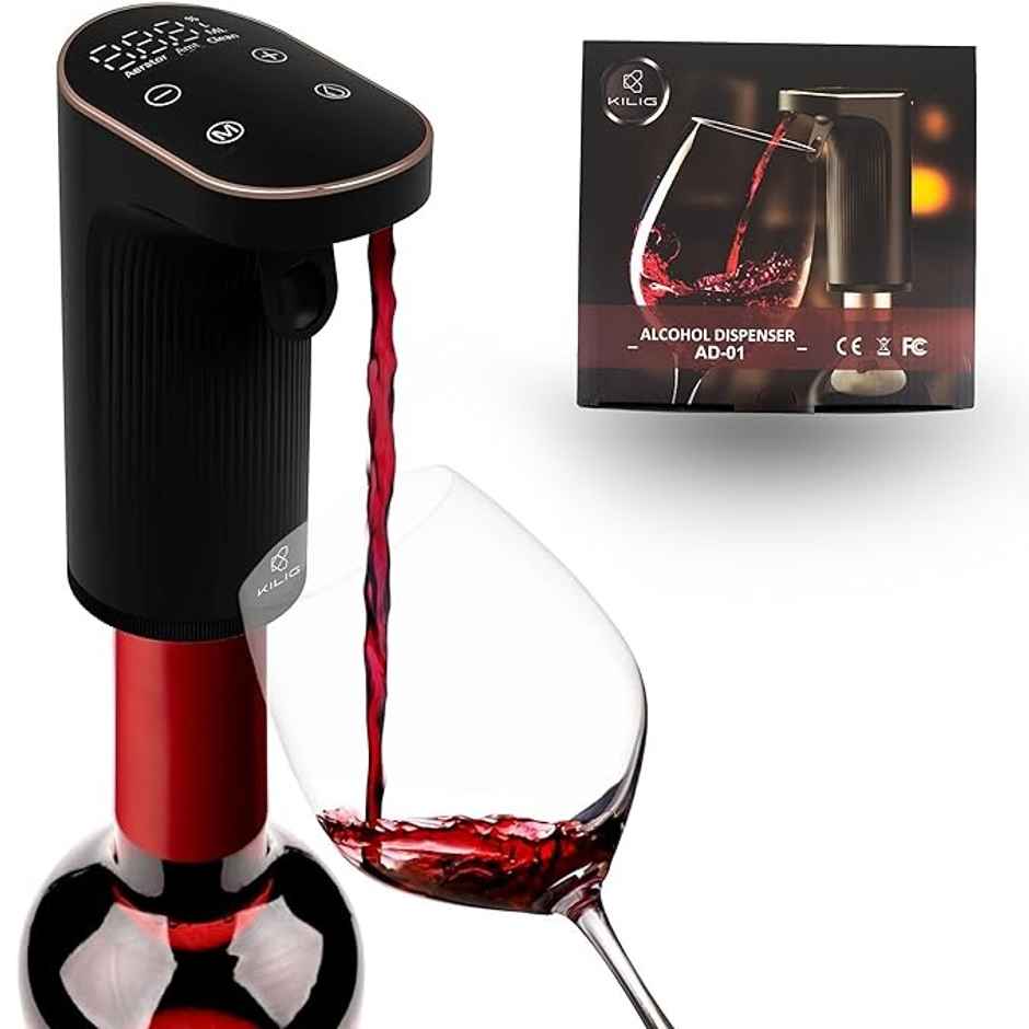 Kilig Alcohol and Wine Dispenser Machine | Black