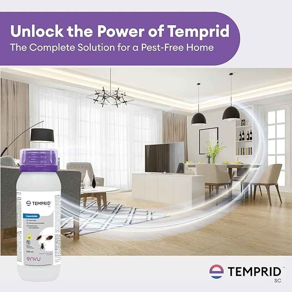Bayer Temprid Liquid | Cockroach & Bed Bug Control | No Smell | No Kerosene | Mix With Water