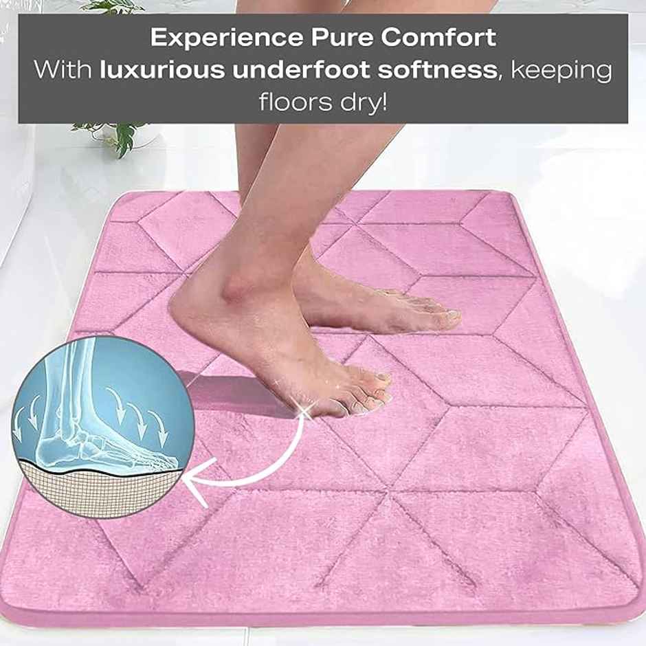 Status Memory Foam Mat 38 cm x 58 cm - Pink