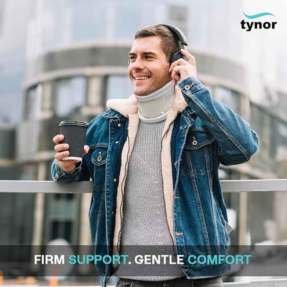 Tynor Cervical Collar Hard Adjustable White M