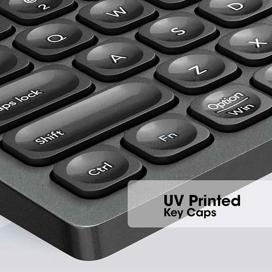 Zebronics K5001Mw Bluetooth 5.0 Keyboard For Mac, Windows, Android, Up To 3 Connections Type C