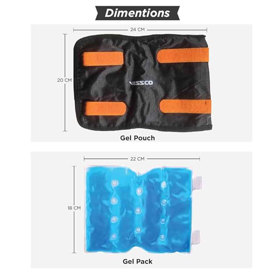 Vissco Flexi Hot & Cold Gel Pack Strap Black