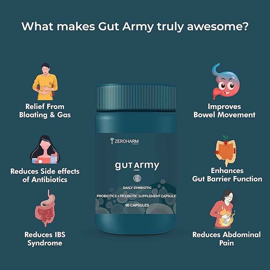 Zeroharm Gut Army 60 pcs