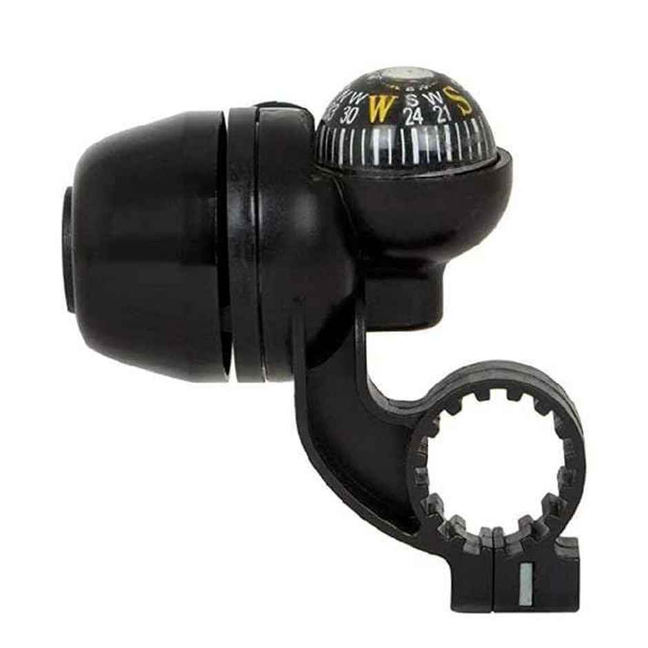Zike Bicycle Navigation Compass And Handlebar Bell (Black)