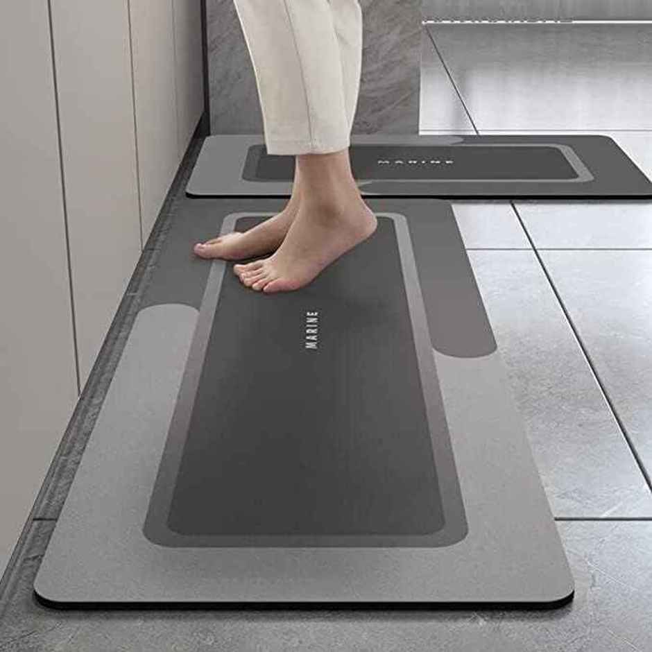 Perpetual Water Absorbent Non-Slip Floor Mat | Pack of 2