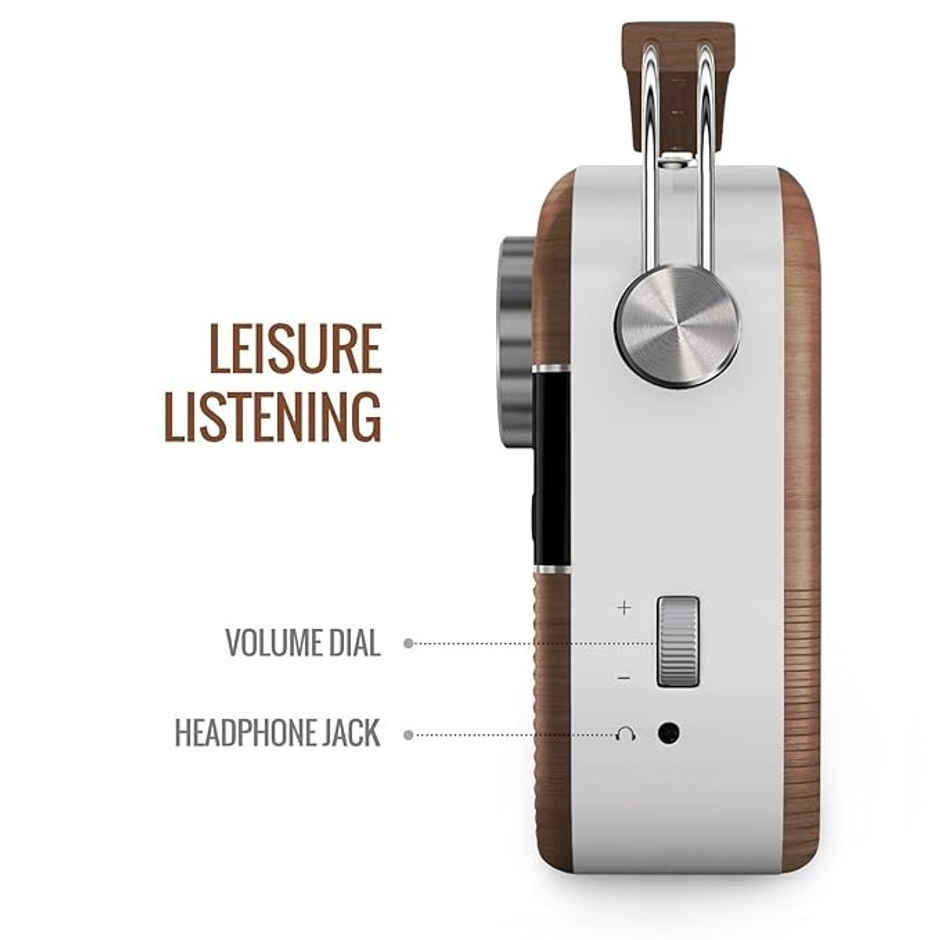 Saregama Carvaan Hindi, Portable Music Player, 5000 Preloaded Songs - Oak Wood Brown