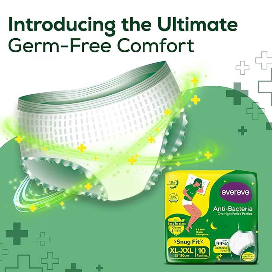 Evereve Anti Bacteria Period Panty for Girls & Women | XL - XXL