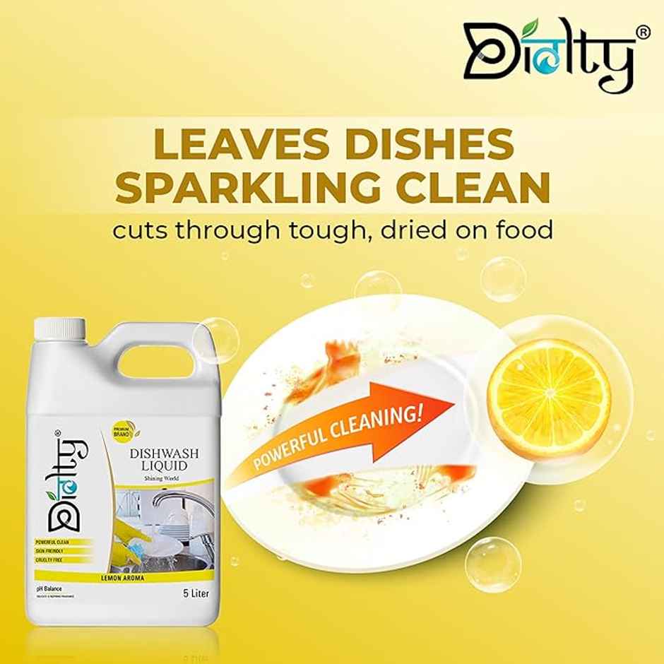 Diolty Lemon Aroma Dishwash Liquid Gel