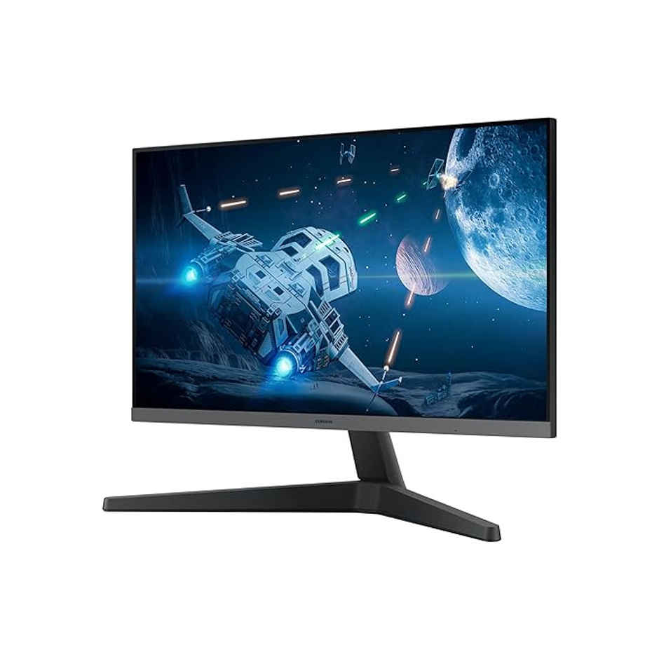 Samsung 24-inch (60.46cm) FHD, IPS, 100 Hz, 1920 x 1080 Flat Monitor, Bezel Less Design, AMD FreeSync, Flicker-Free, HDMI, Display Port (LS24C330GAWXXL - Black