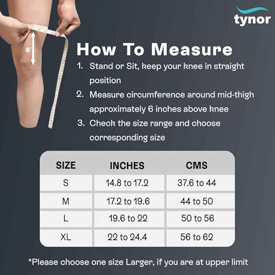 Tynor Knee Support Hinged (Neoprene) Grey XL