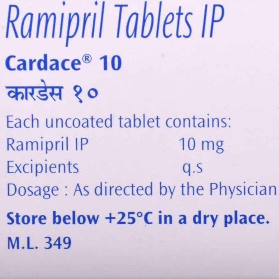 Cardace 10 Tablet