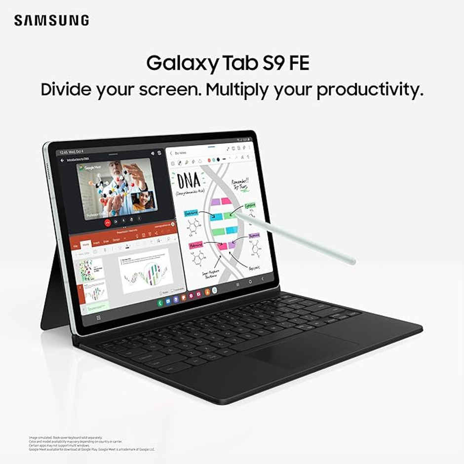 Samsung Galaxy Tab S9 FE|10.9" Display|6GB RAM|128 GB ROM Expandable|Wi-Fi |S Pen| IP68|Gray