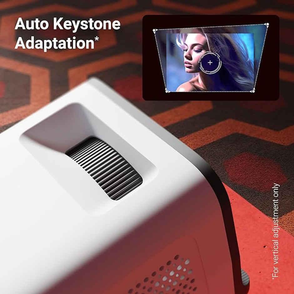 Zebronics Pixa Play 35 Smart 4K Projector 4000Lm, OTT, WiFi, BT, 100" Display