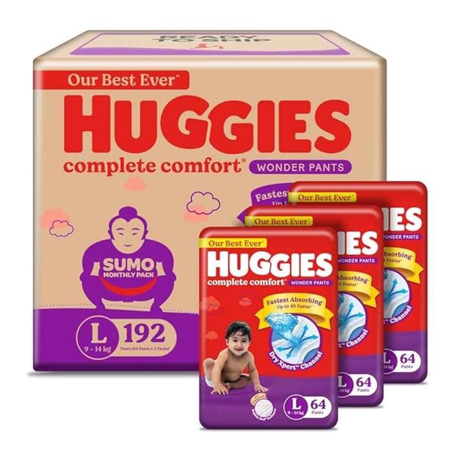 Huggies Wonder Pant Style Diaper | L | 192 pcs