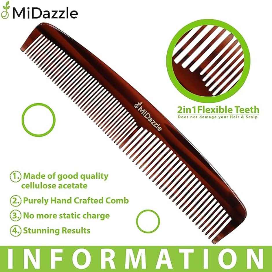 Midazzle Handmade/HandCrafted Graduate Dressing Comb L 2A | MIHC2206