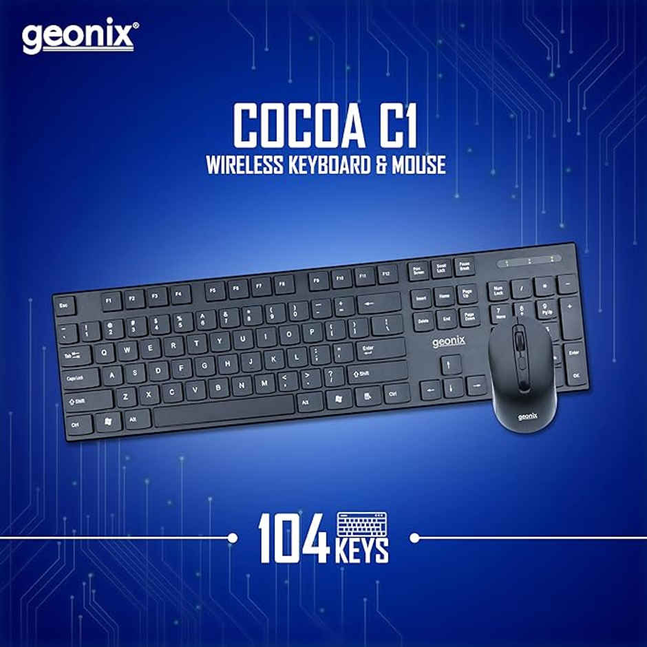 Geonix Cocoa C1 Keyboard and Mouse Wireless Combo