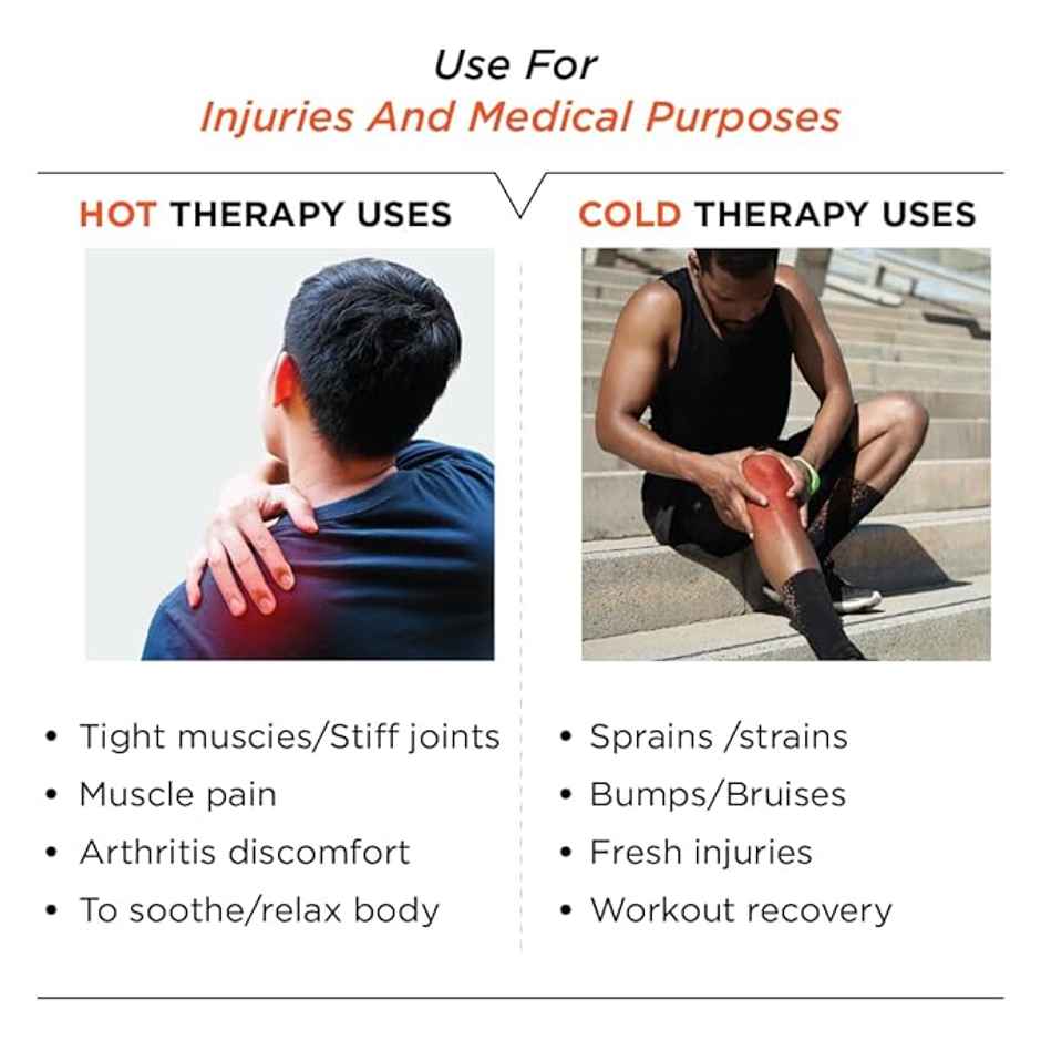 Vissco Flexi Hot & Cold Gel Pack Strap Black